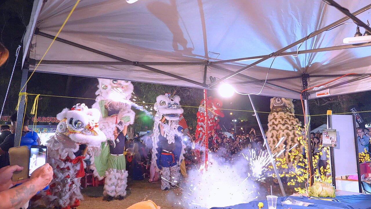 Lion Dance Firecracker Vietnamese TET Hội Chợ Tết Mậu Tuất Perth Australia