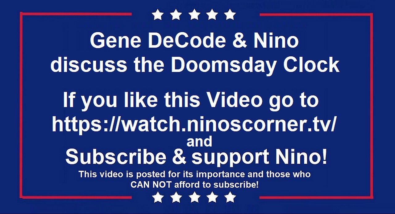 Sound fixed: Gene DeCode & Nino discuss Doomsday clock.