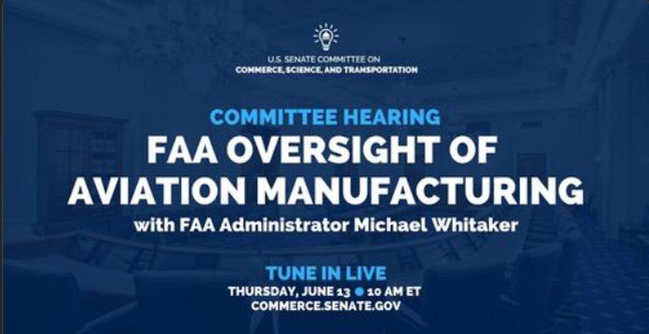 FAA Oversight of Aviation Manufacturing