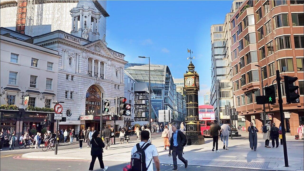 Victoria Street Walk and Westminster Abbey in London