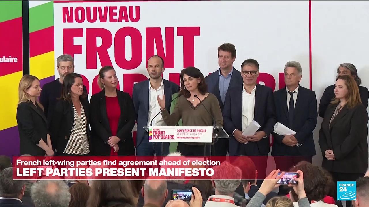 REPLAY: United French left vows 'break' with Macron's policies