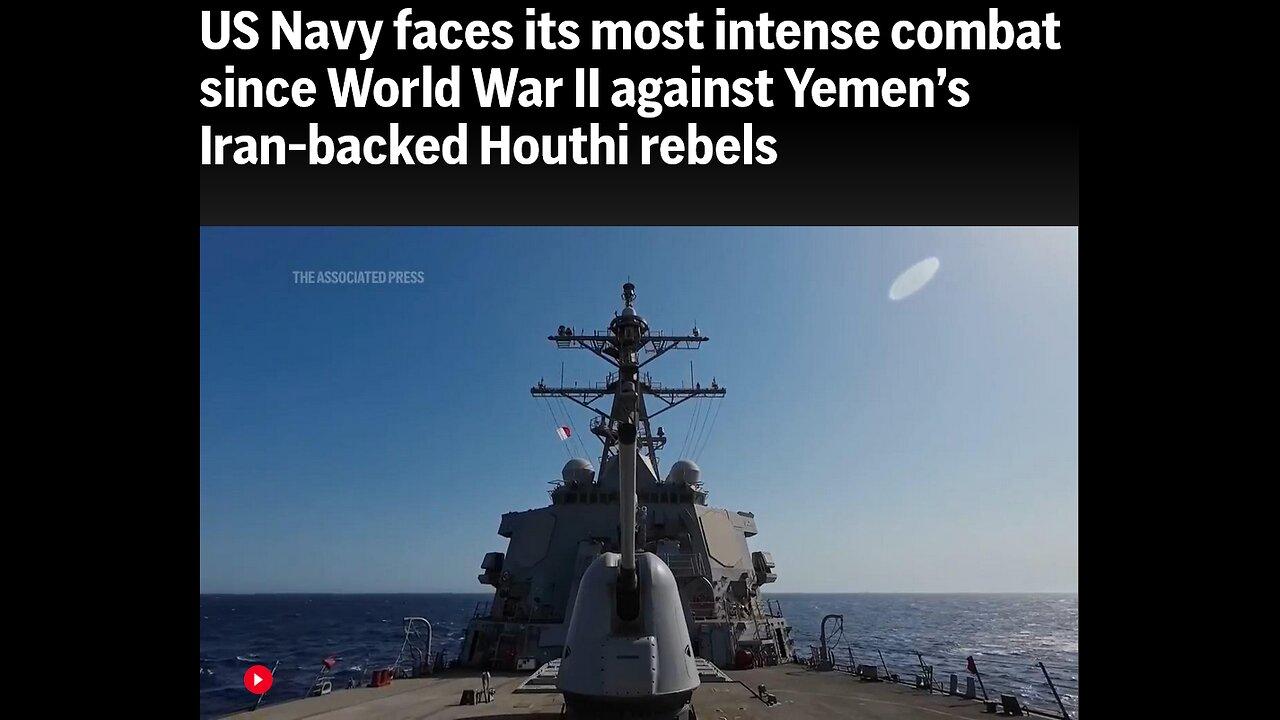 US navy finds itself locked in combat against Yemen's Houthi rebels