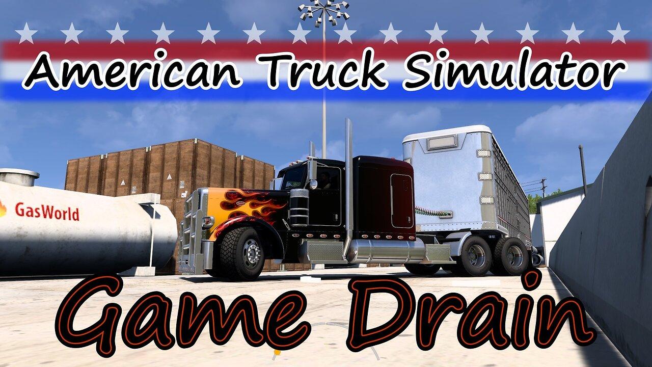 Tractor-trailer driving American Truck Simulator