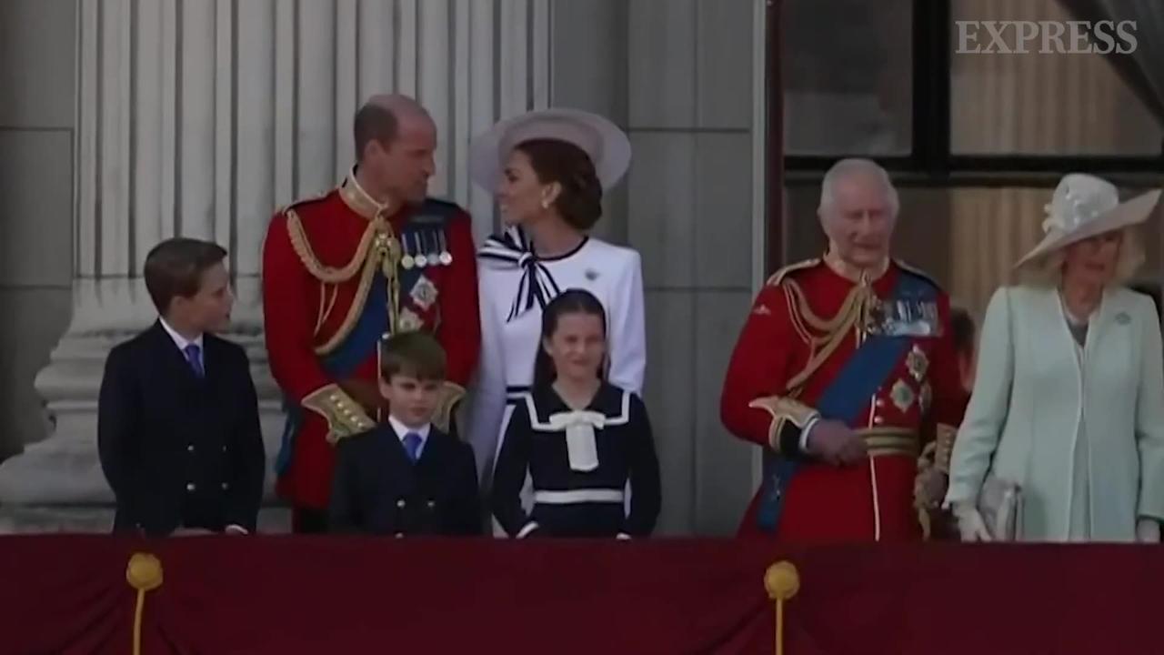 Kate Middleton joins royals on Buckingham Palace balcony!