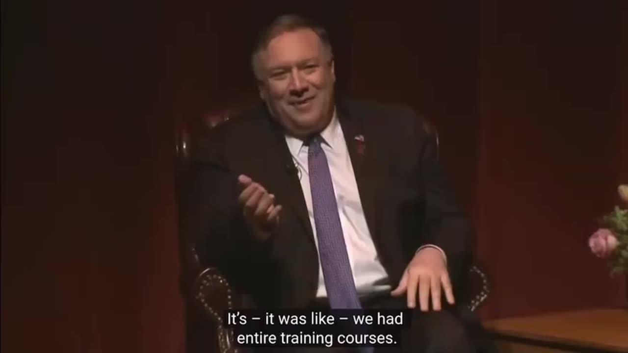 MIKE POMPEO I was the CIA director - we lied, we cheated, we stole."