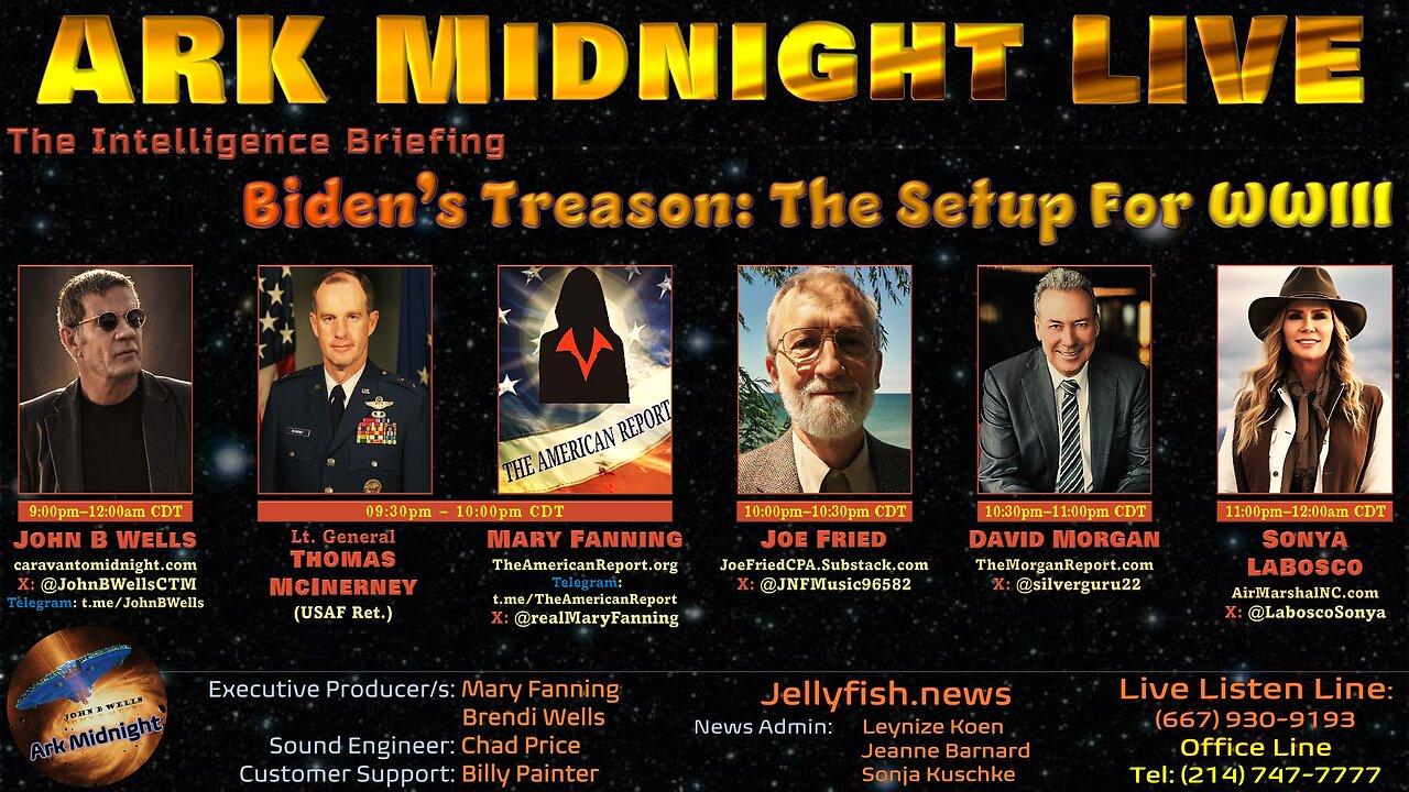 The Intelligence Briefing / Biden's Treason: The Setup for WWIII - John B Wells LIVE