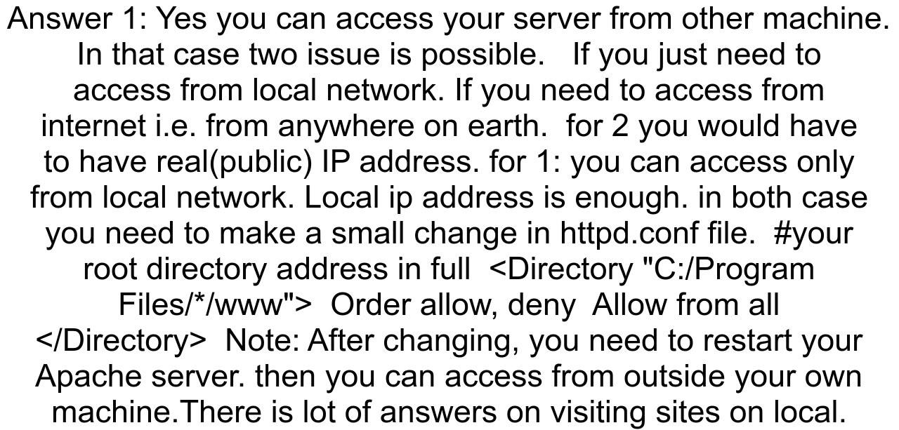 Run codeigniter application on LAN