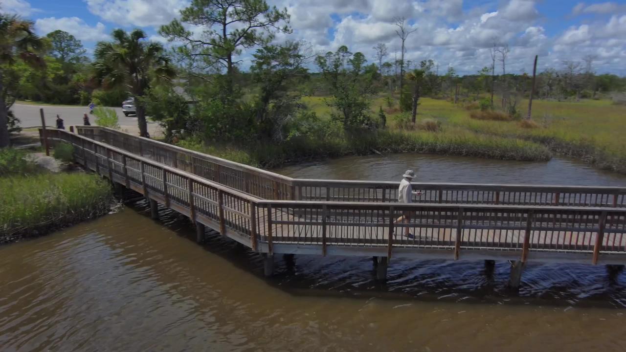Blasian Babies DaDa Skydio 2+ Drone Hits Branch Castaway Island Preserve Kayak Fishing Dock
