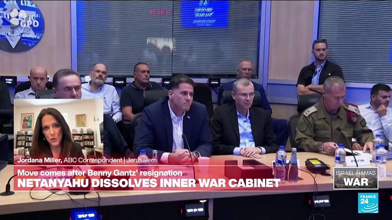 Netanyahu dissolves war cabinet, moves comes after Gantz' resignation