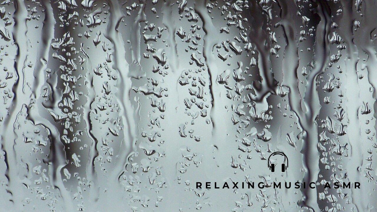 Hard Rain in Glass | ASMR Relaxation