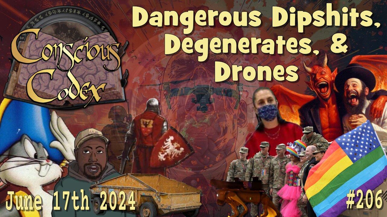 Conscious Codex 206: Dangerous Dipshits, Degenerates, & Drones