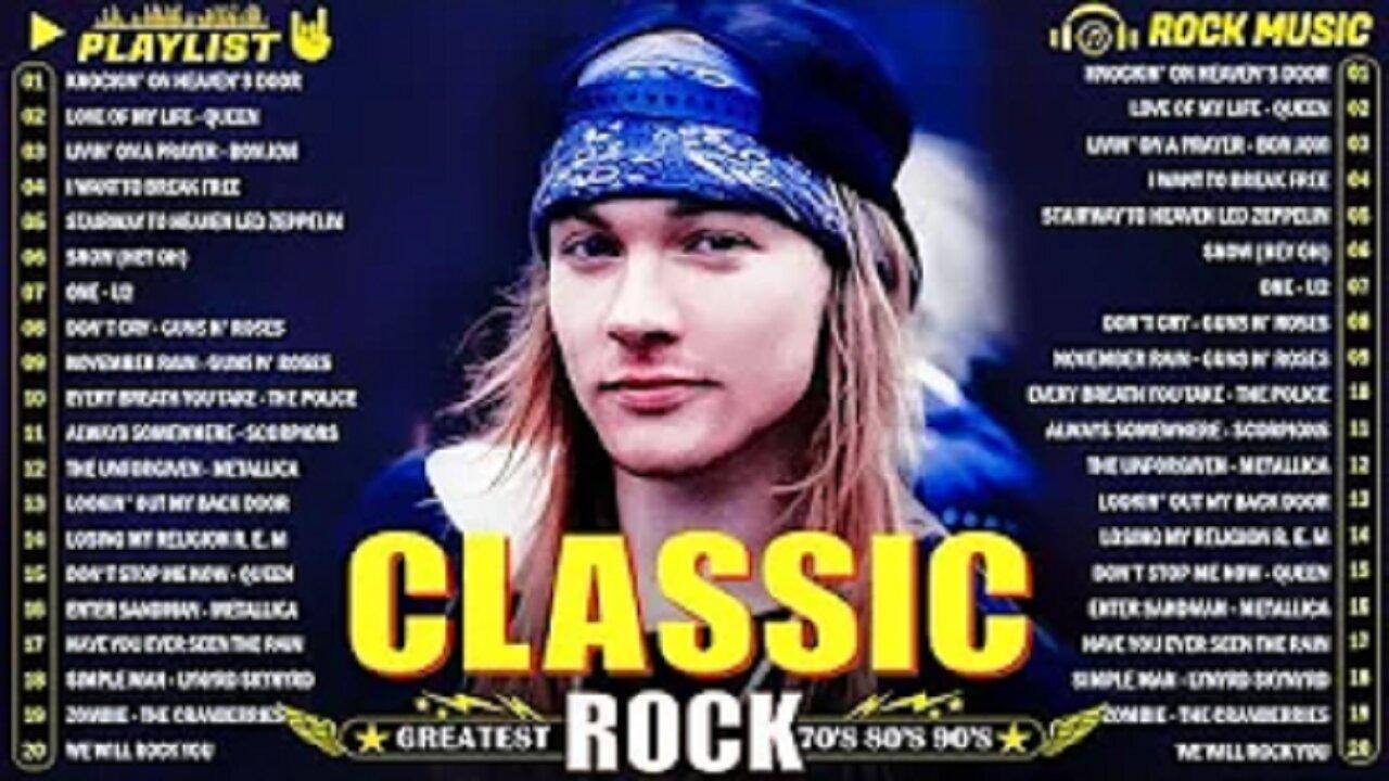 (LIVE) Guns N Roses, Bon Jovi, Scorpions, ACDC, Queen, Aerosmith - Best Classic Rock Songs 80's 90's