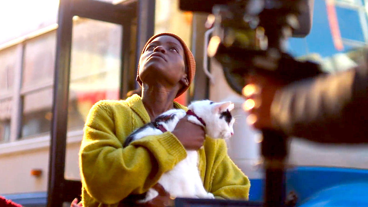 Lupita Nyong'o Gets Honest About Working with Cats