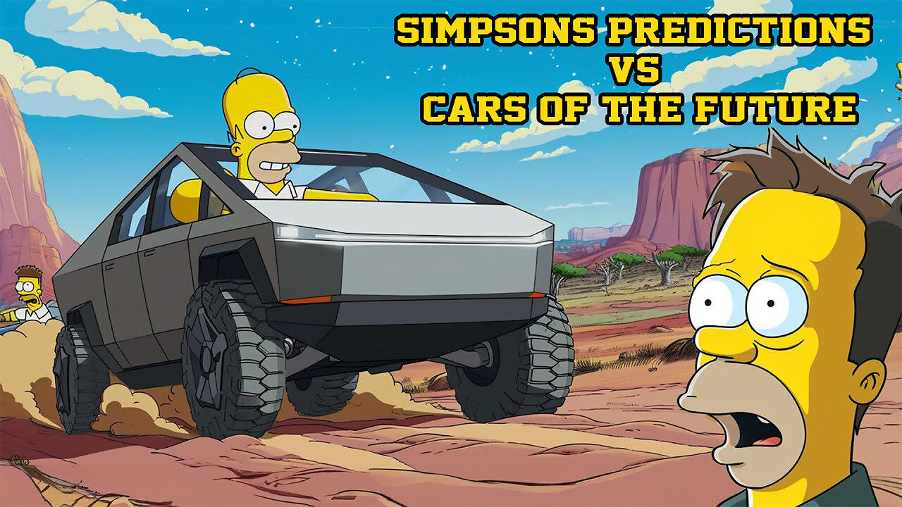 Simpsons Predictions Vs Cars of the Future 2024  - The Simpsons Cartoon