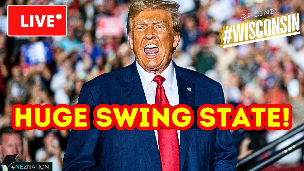 LIVE TRUMP RALLY in Key Swing State Wisconsin! FREE to WATCH!