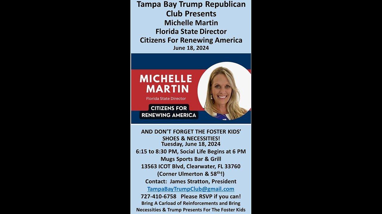 LIVE Tuesday Jun 18 - Tampa Bay Trump Republican Club