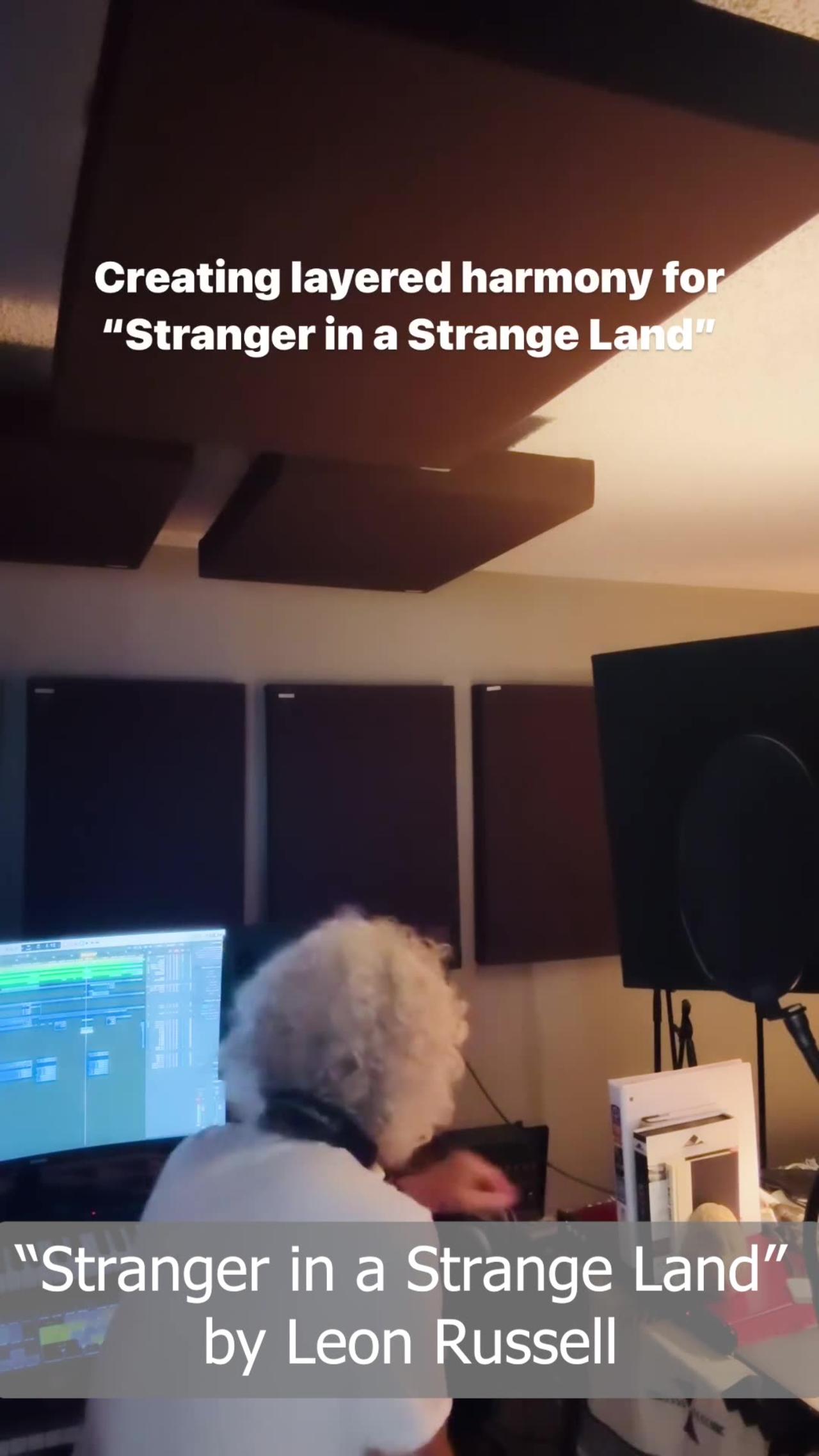 Michael Pos - Stranger in a Strange Land - Working on background vocals