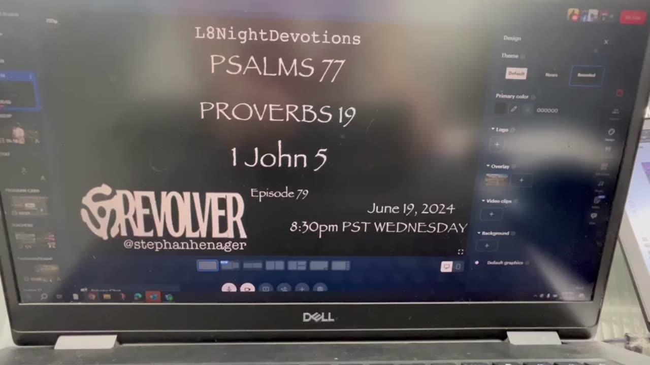 L8NIGHTDEVOTIONS REMOTE REVOLVER -PSALM 77- PROVERBS 19- 1 JOHN 5 - READING WORSHIP PRAYERS