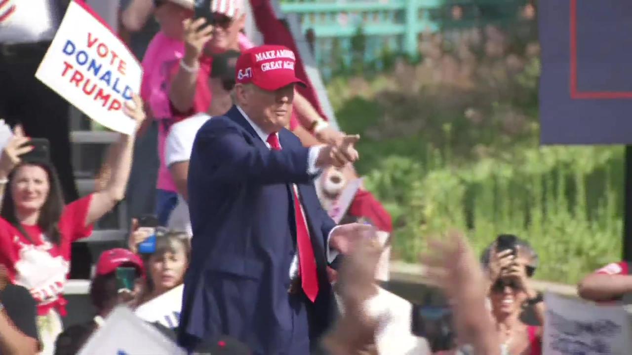 Watch live: Trump courts voters at rally in Wisconsin