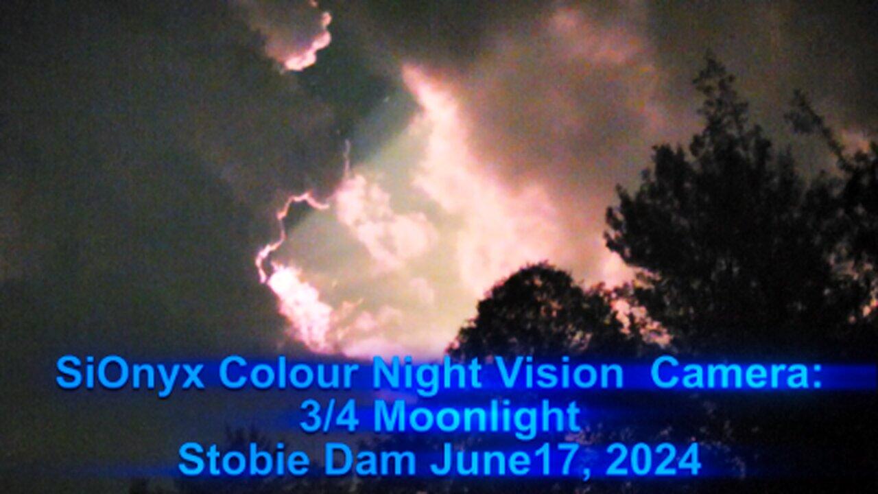 Stobie Dam UFOs - God Rays from the Moonlight - Starlink Satellites
