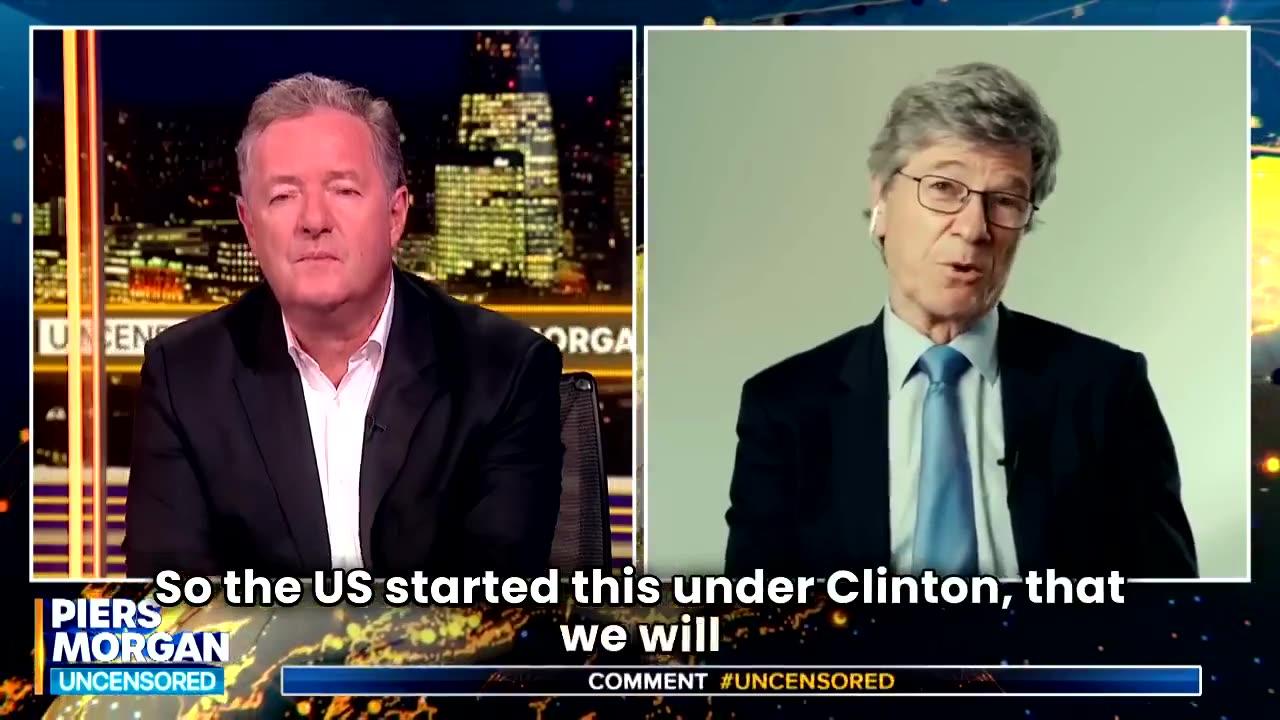 Piers Morgan being educated by Jeffrey Sachs