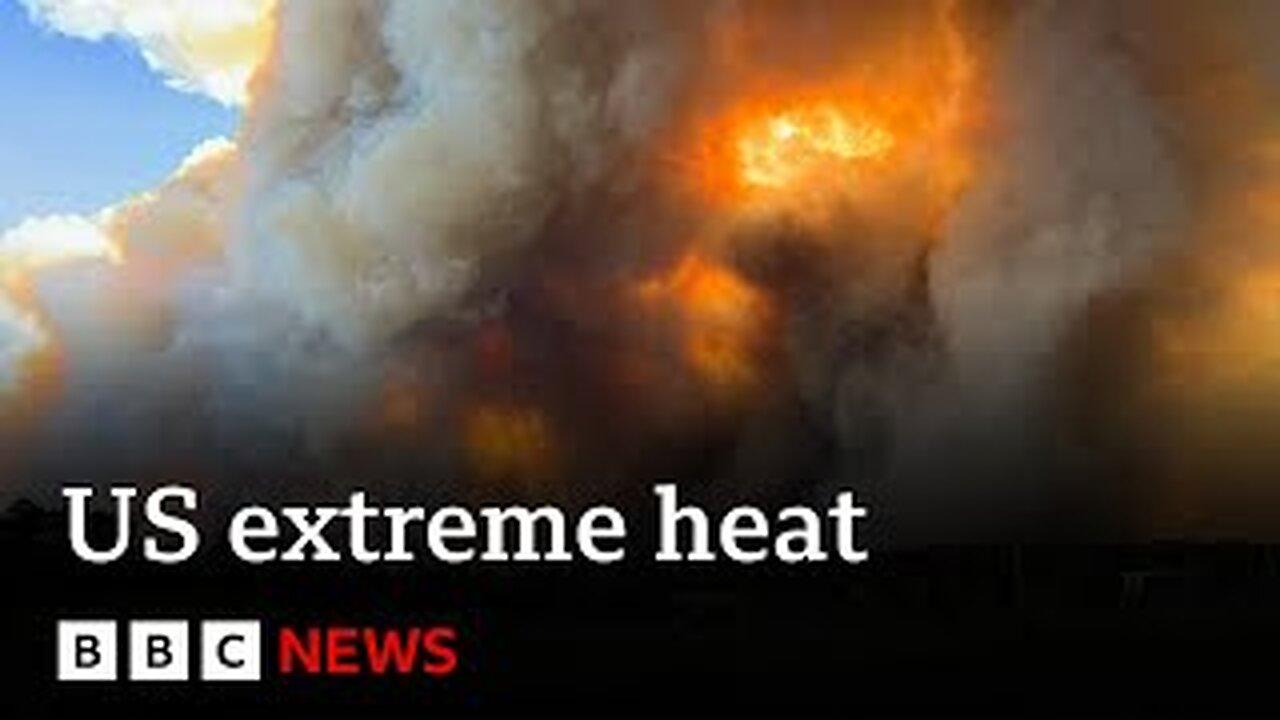 New Mexico wildfires burn out of control asUS battles under heat alerts | BBC News