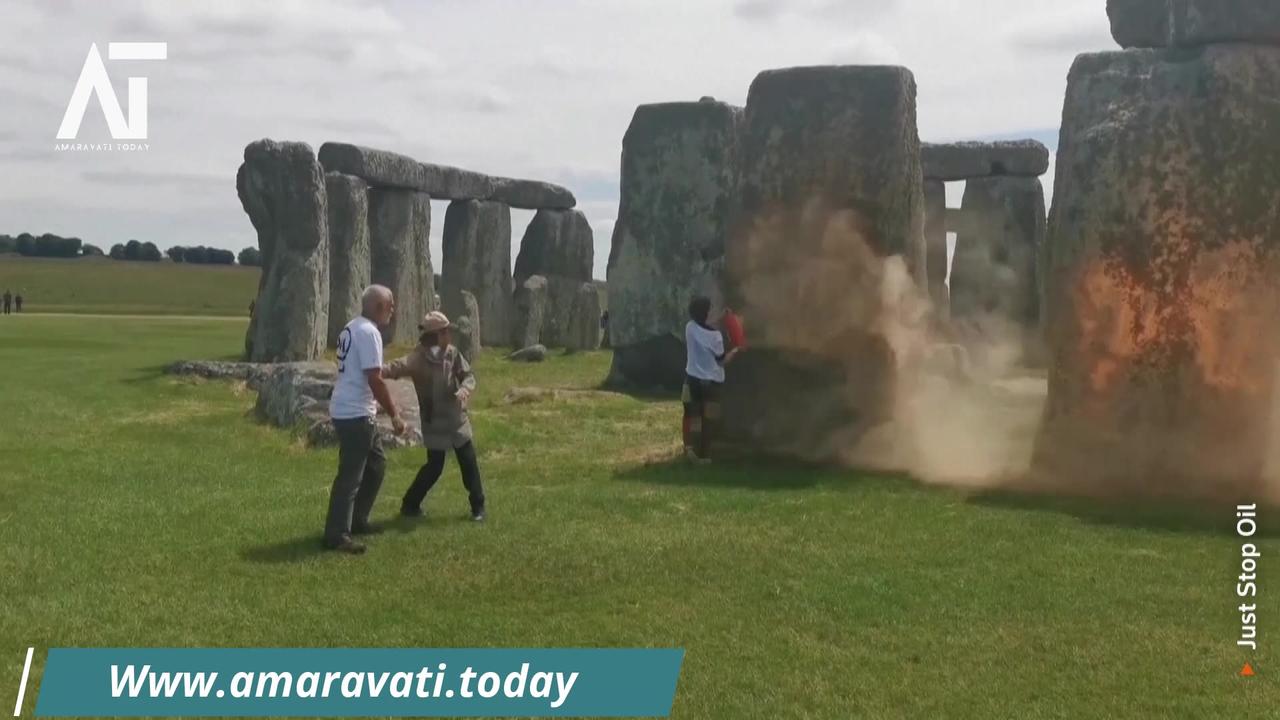 Oil Protesters Deface Stonehenge Ahead of Solstice | Amaravati Today