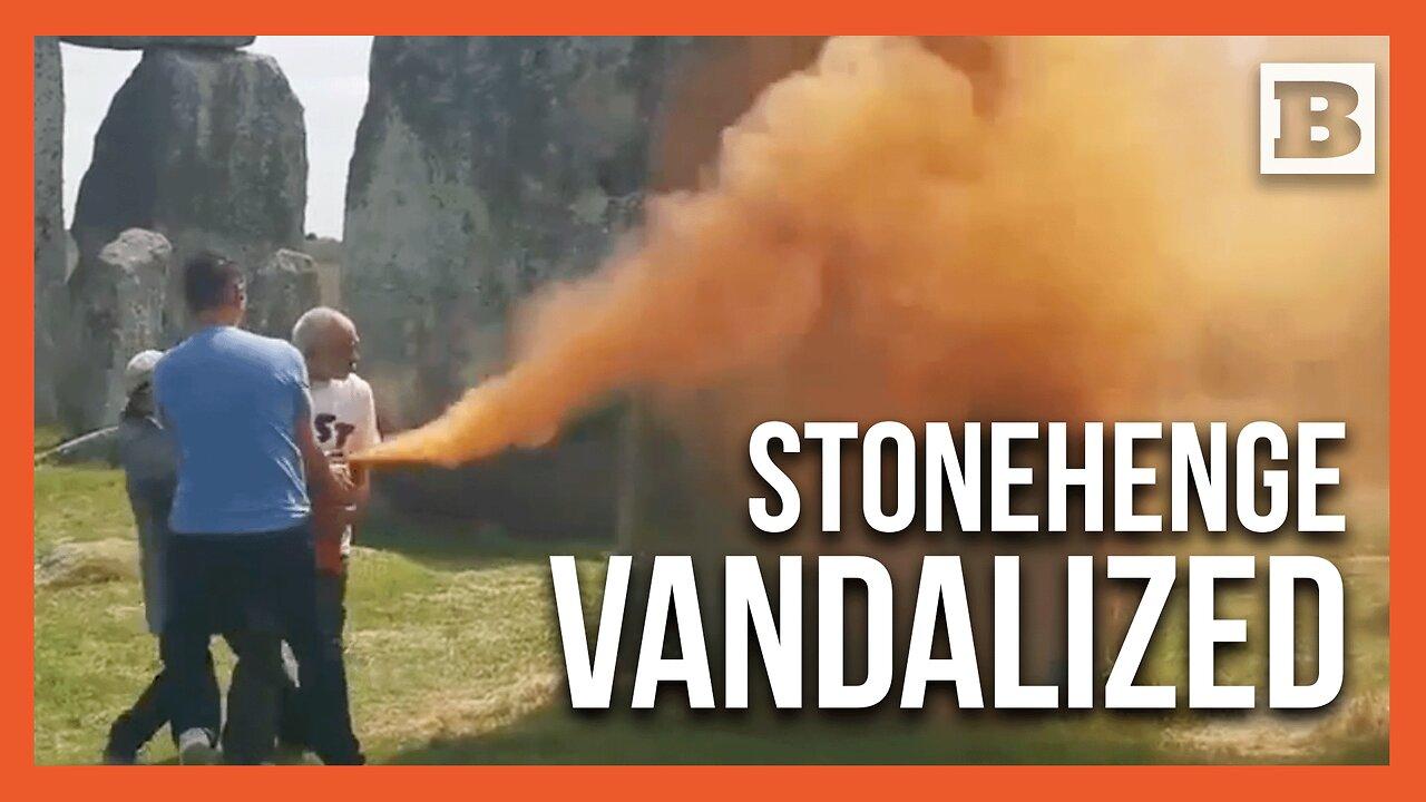 Iconic Monument Targeted: Climate Protesters Arrested After Spraying Stonehenge with Orange Powder