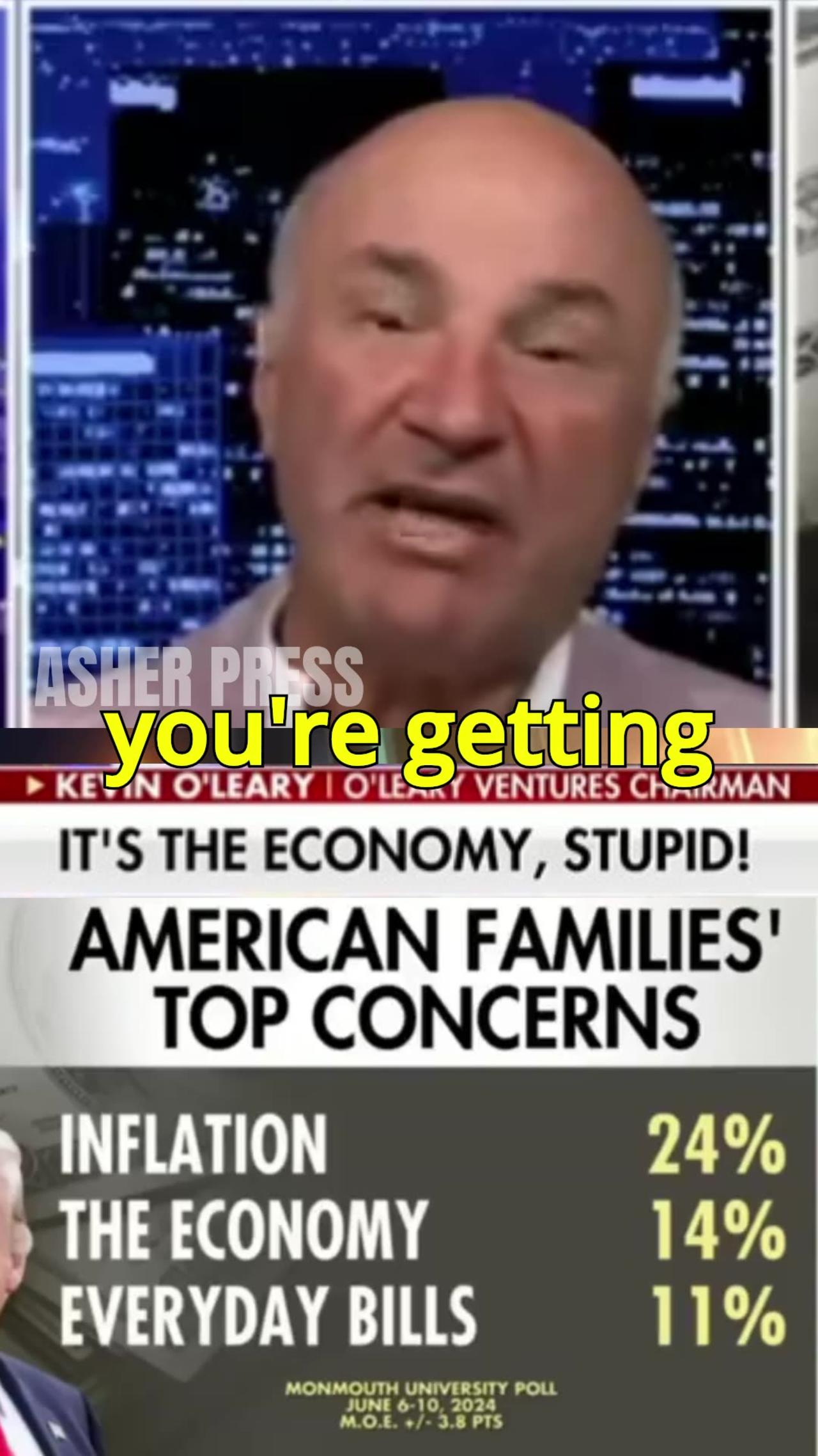 Kevin O’Leary Explains Why Biden Is Doomed - “Inflation always hurts the incumbent.”