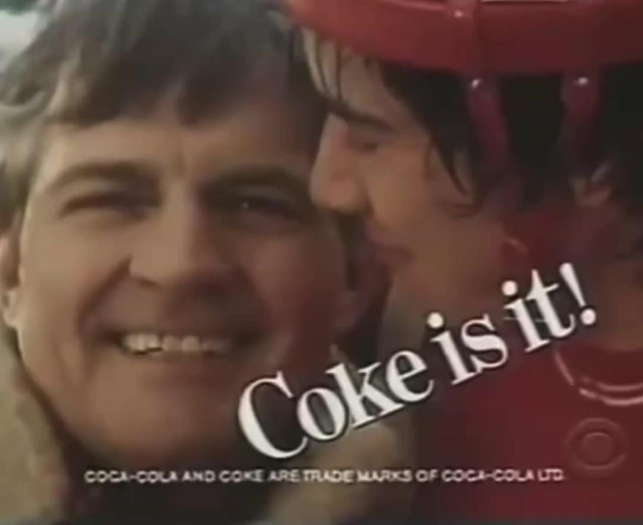 A 19 year old Keanu Reeves in a Coca Cola commercial from 1983