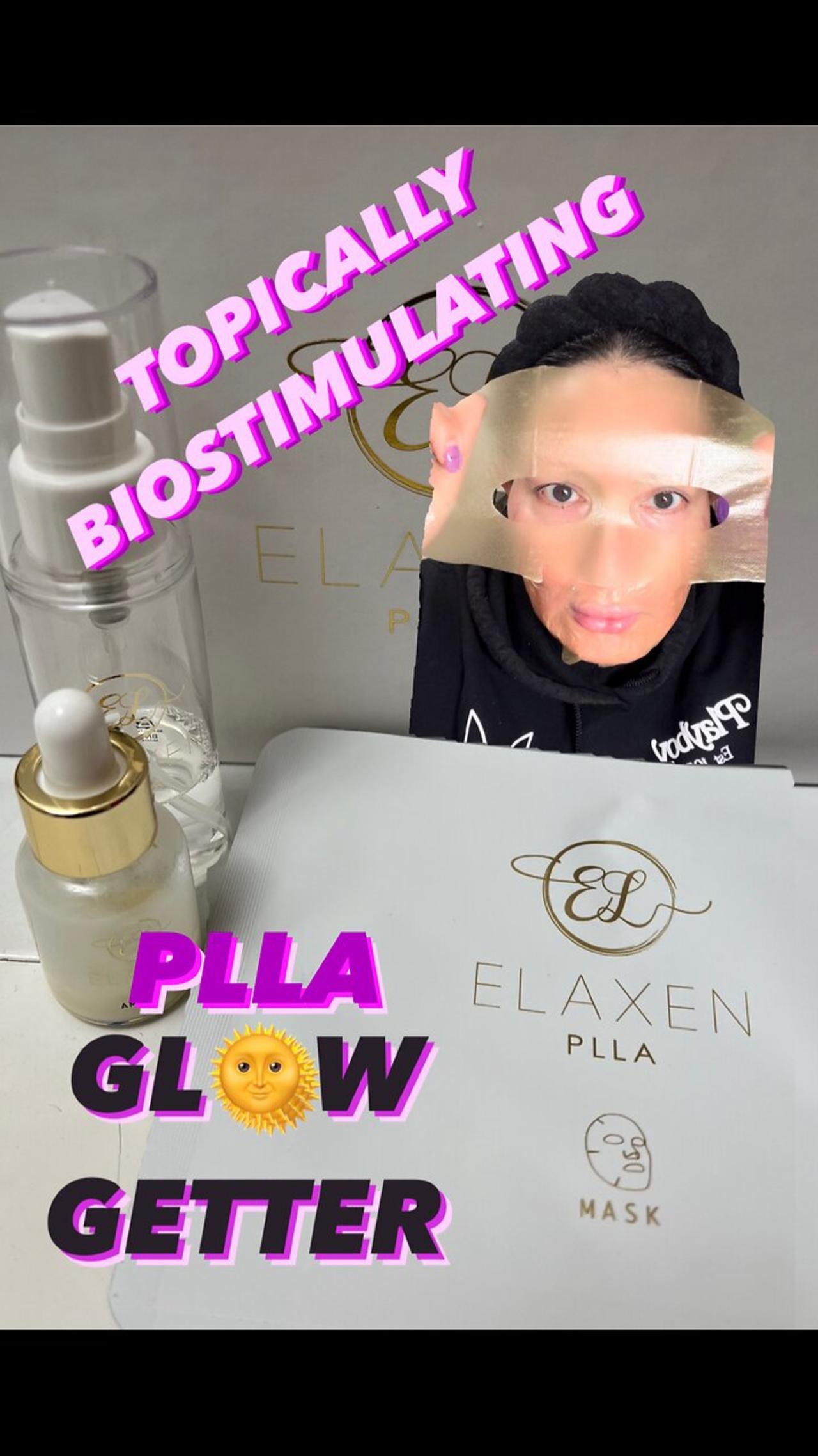 TOPICALLY BIOSTIMULATING with Elaxen PLLA Mask