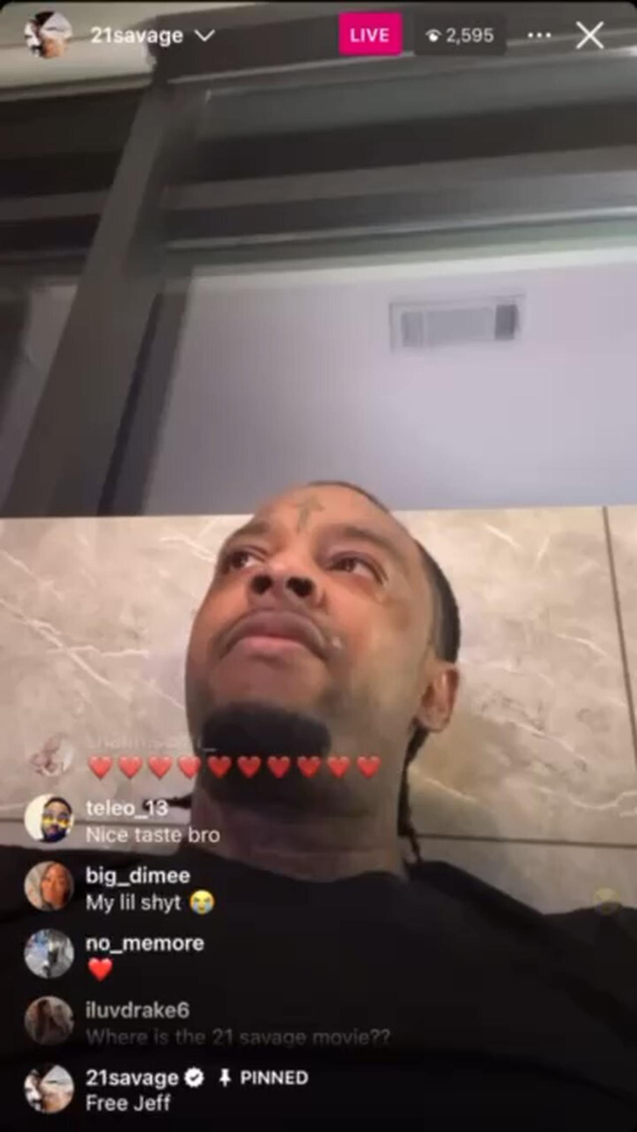 21 SAVAGE VIBING & SING ALONG TO OLD SCHOOL SONGS ON INSTAGRAM LIVE STREAM (JUNE 19, 2024)
