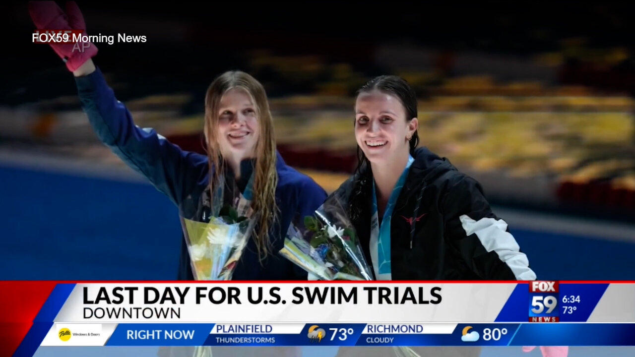 June 23, 2024 - Preview of the Final Day of the US Olympic Swim Trials in Indy