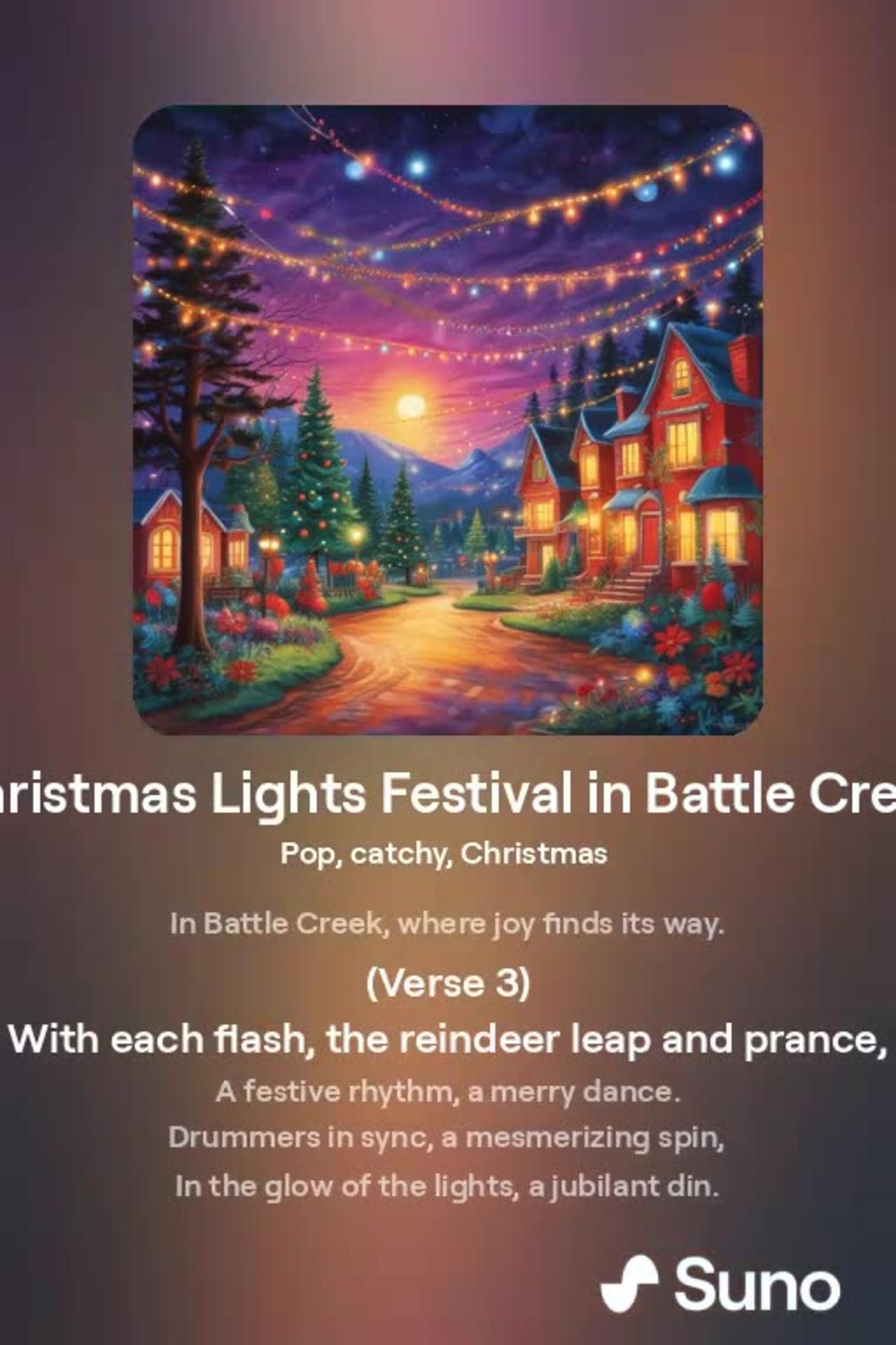 Christmas Lights Festival in Battle Creek