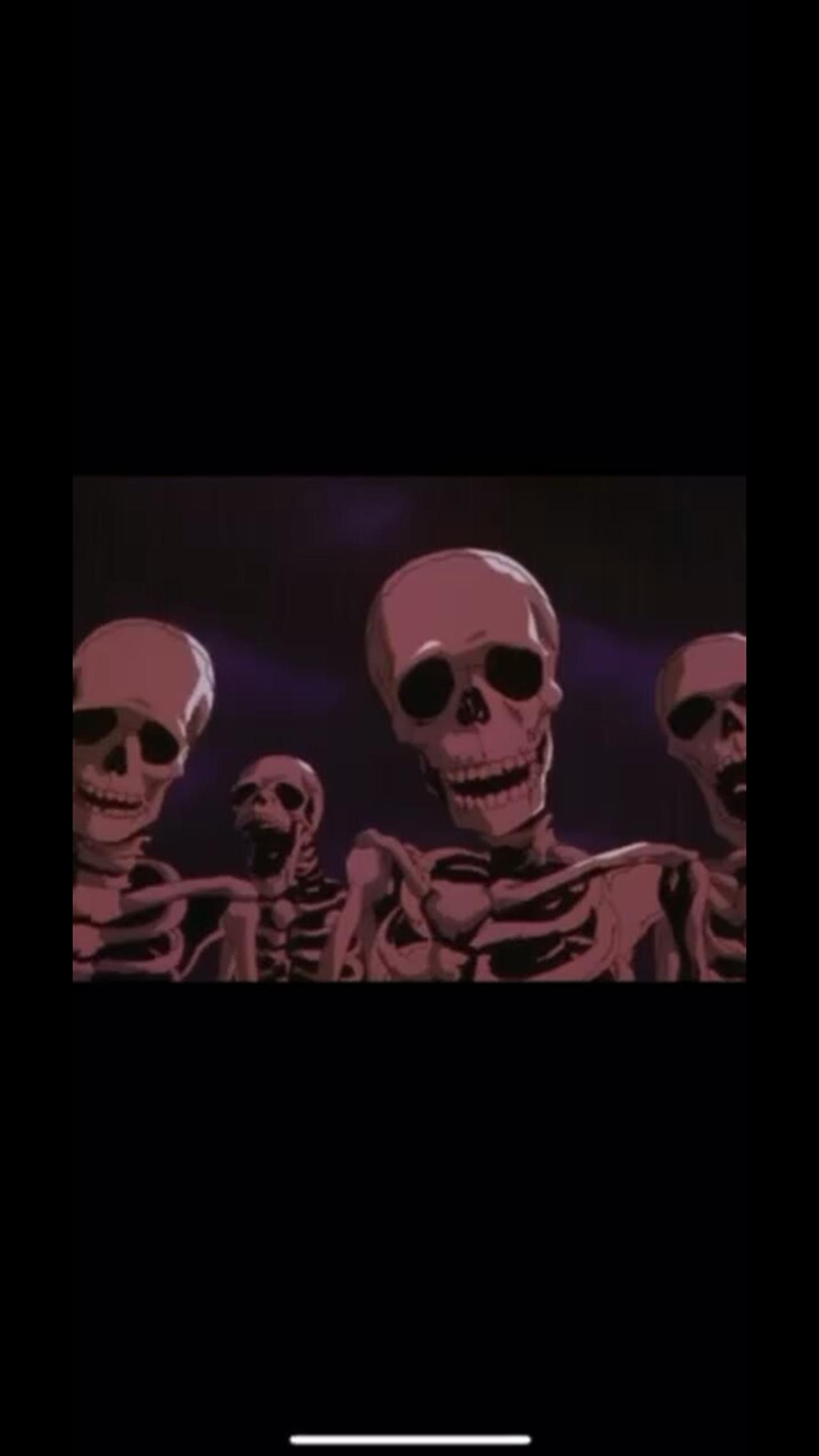The skeleton meme