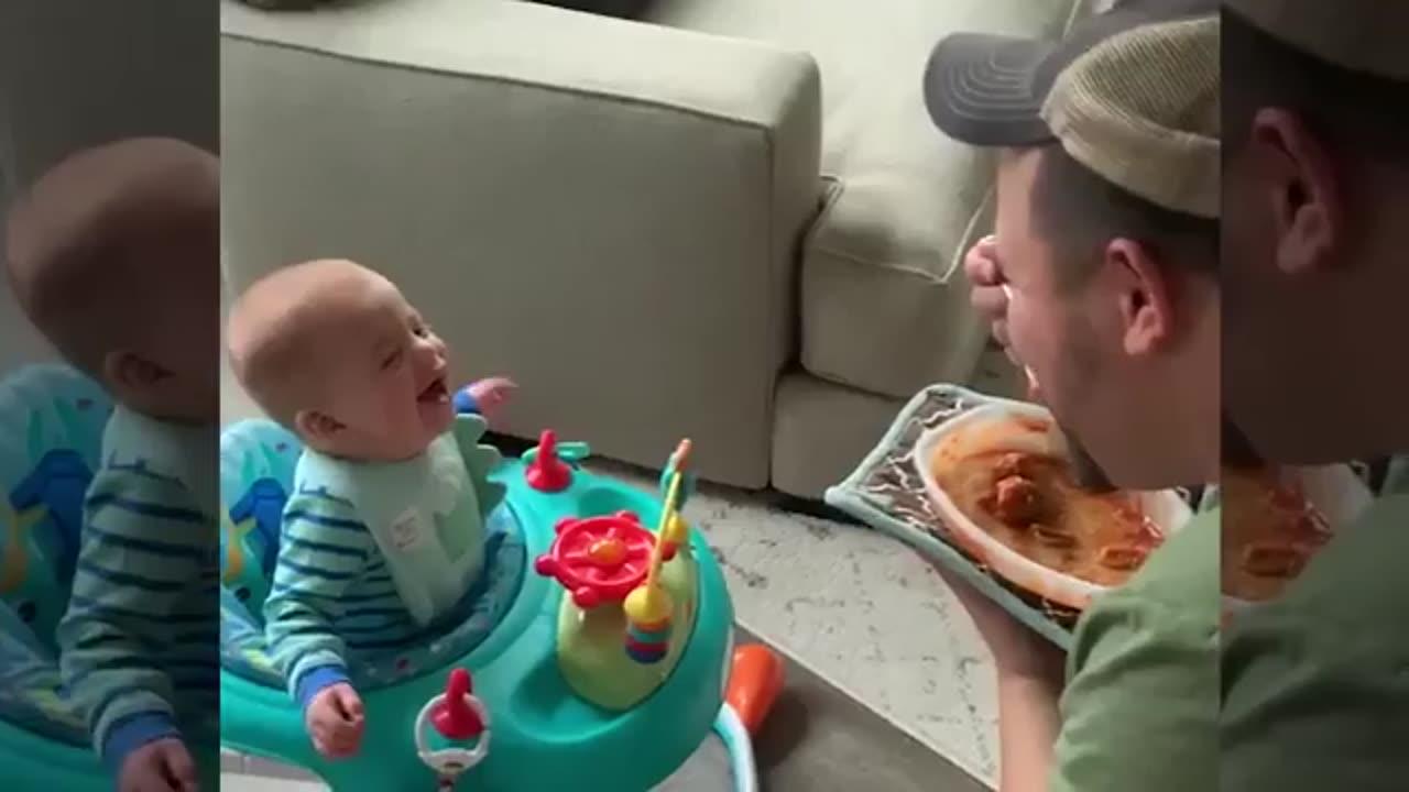 Funny And Sweet Father | Funny Babies Video
