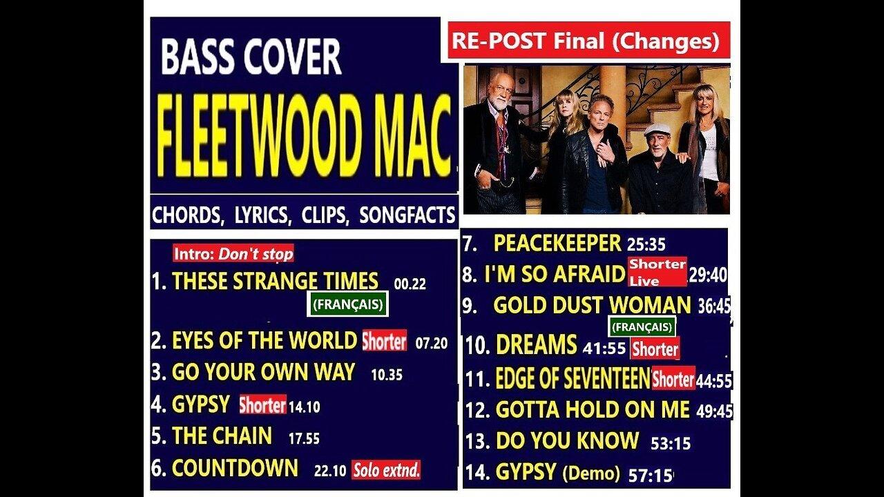 Bass cover FLEETWOOD MAC (RE-post final adjustmts) _ Chords, Lyrics, MORE