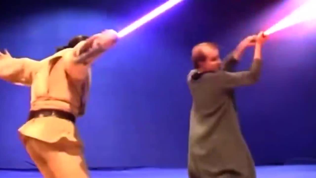 Palpatine vs Mace Windu original test footage