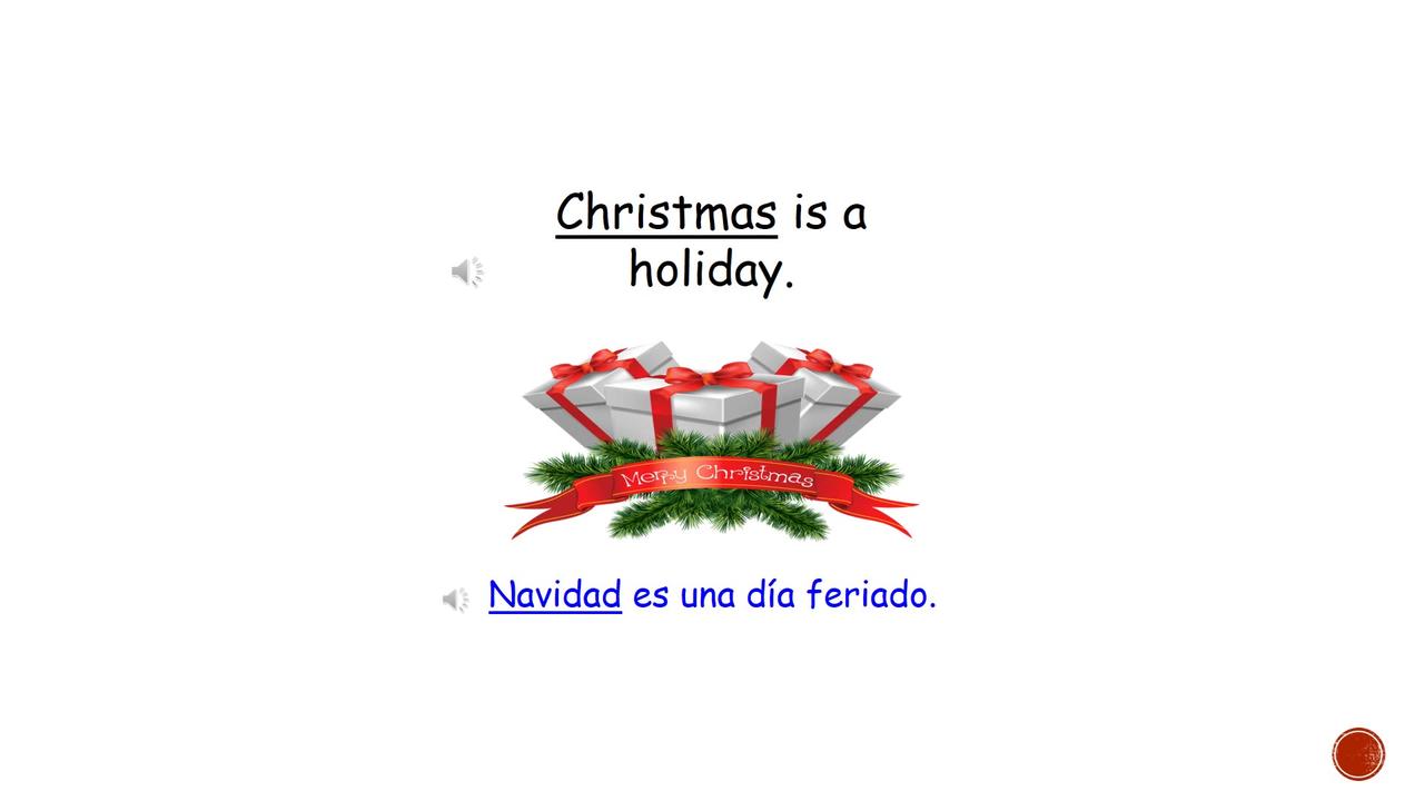 Palabra Del día en Inglés 'Christmas'