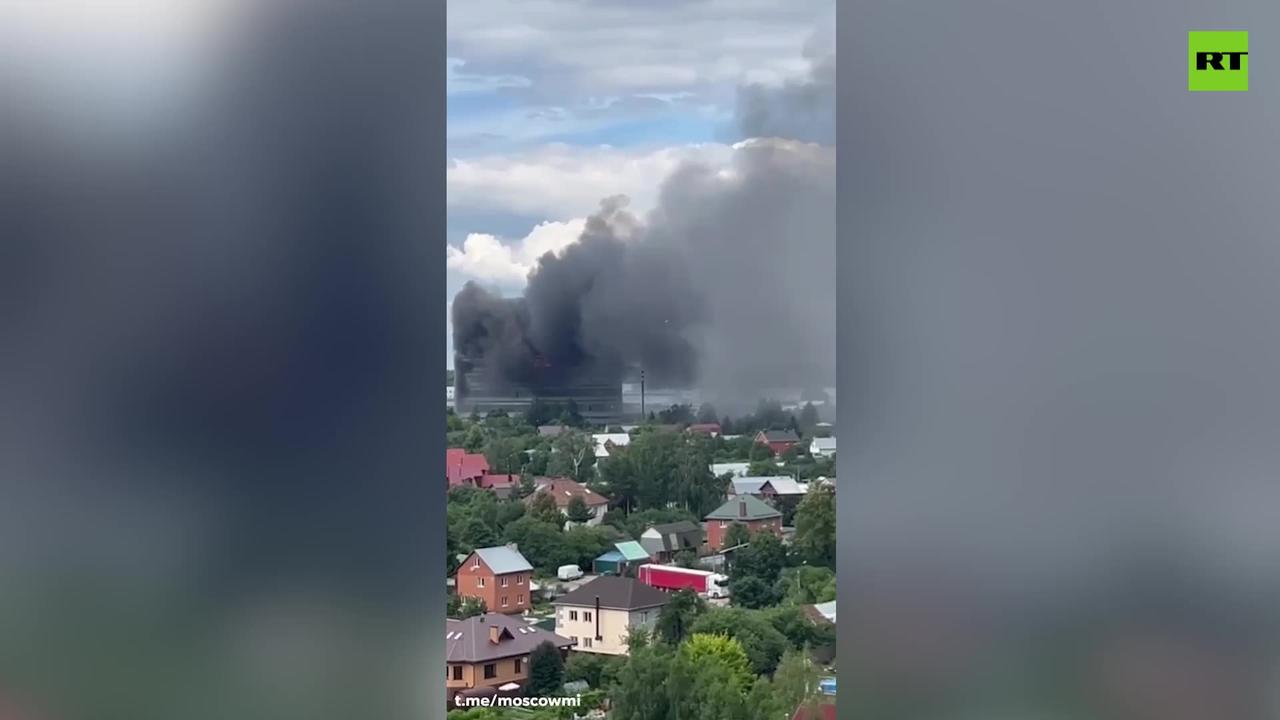 Research institute on fire in Moscow Region