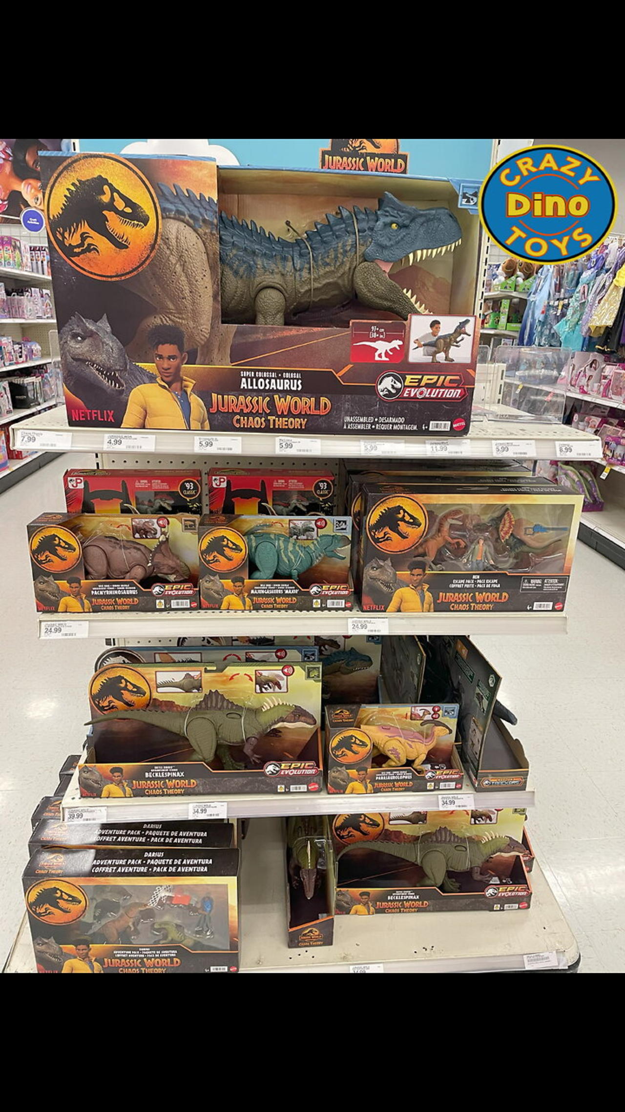 New Jurassic World Chaos Theory Dinosaur Toys Shopping Spree @Target Camp Cretaceous #shorts #dino