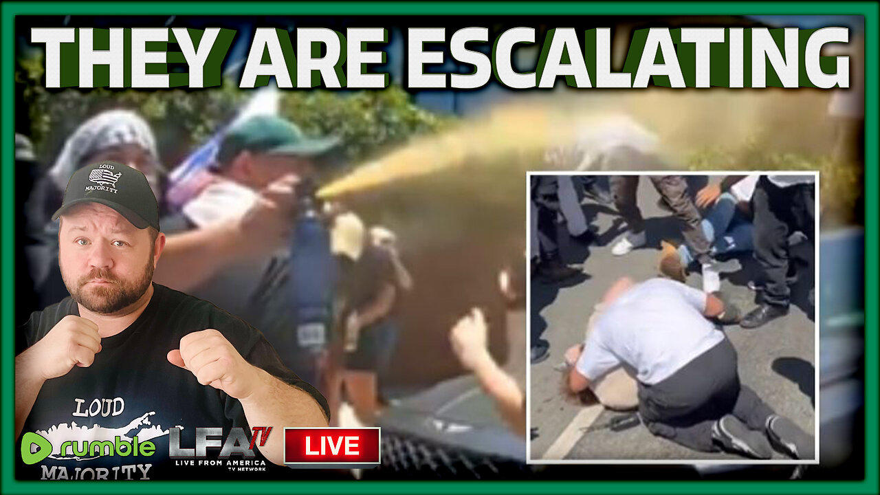 PRO-HAMAS MOBS ATTACK JEWS OUTSIDE OF AN L.A SYNAGOGUE | LOUD MAJORITY 6.24.24 1pm EST