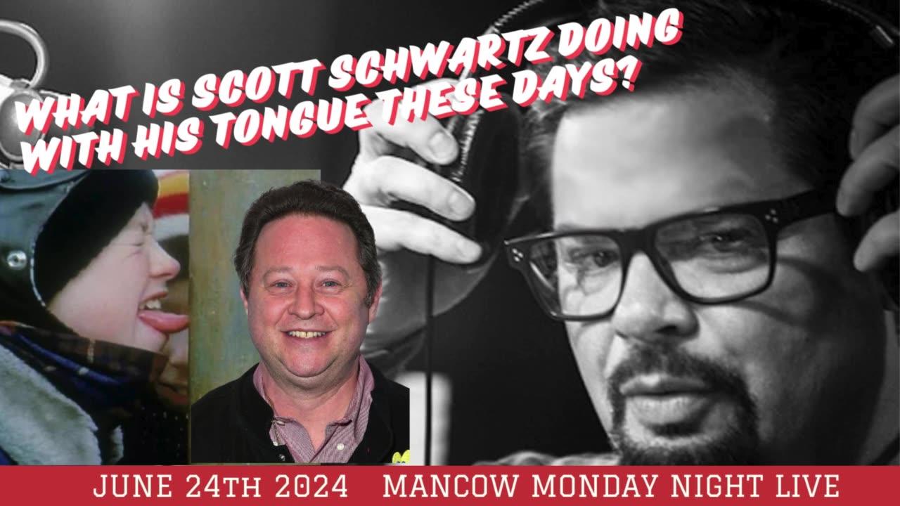 What is Scott Schwartz doing with his tongue these days.