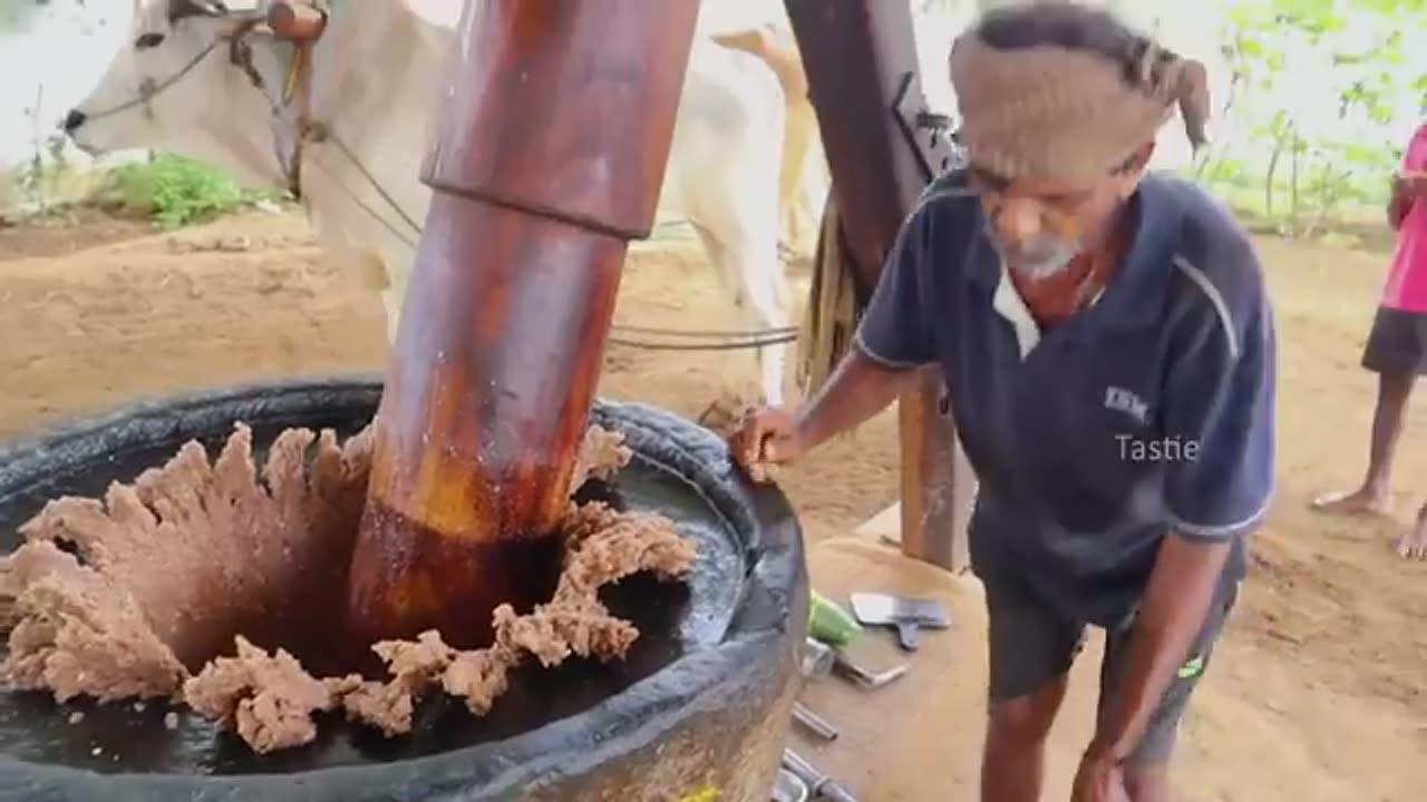 Unlock the Secret of India's Ancient Bull-Powered Groundnut Oil Extraction!