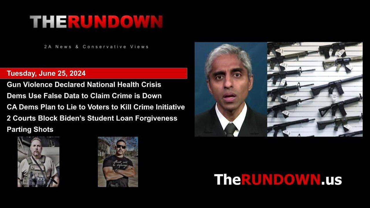 #735 - US Surgeon General Declares the 'Gun Violence" to Be a Public Health Crisis.  Here's why...