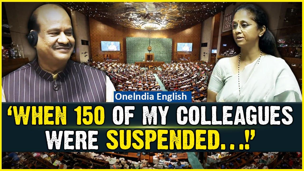 'Don't Think Of...': NCP's Supriya Sule's Attack On Om Birla Over Suspension of 150 MPs | Watch