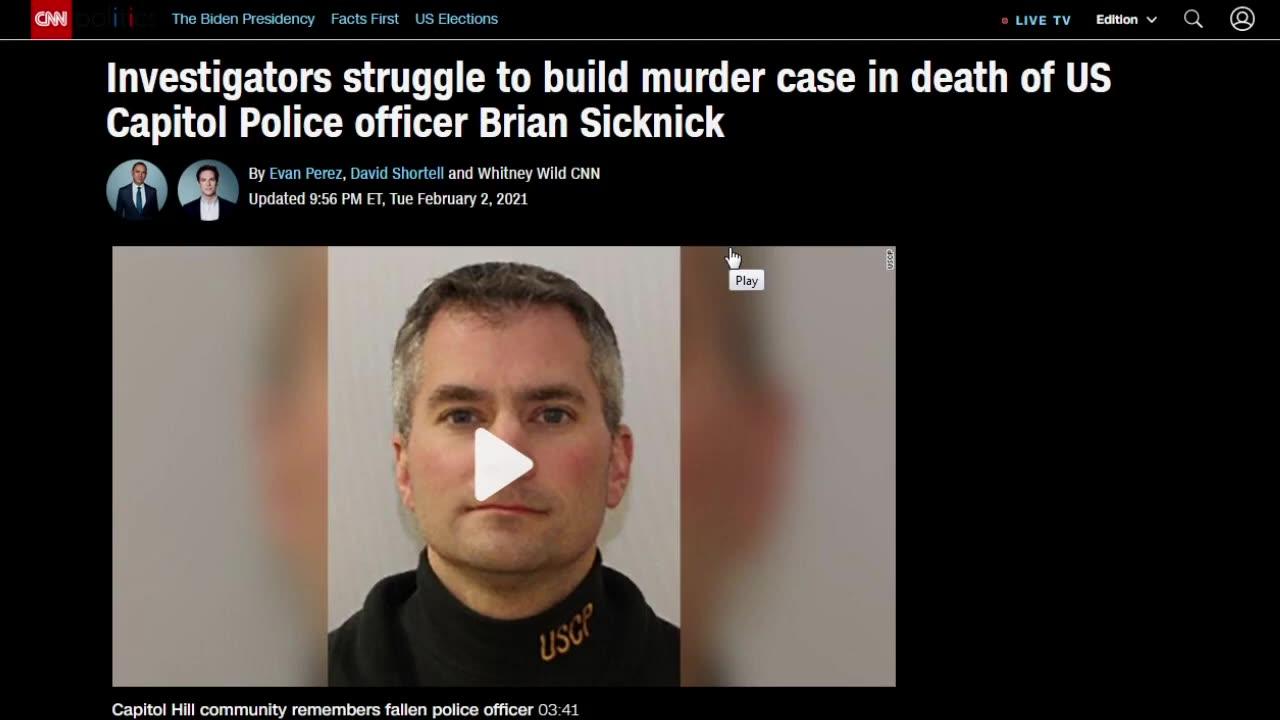 The Fake Death And Fake Story Of Brian Sicknick ( Part 2) - D.C. Staged Jan. 6 Riot