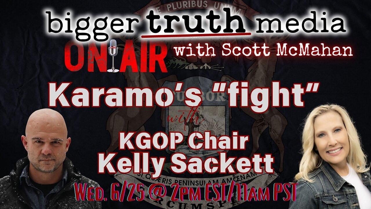 LIVE: Karamo's "fight" with Kalamazoo GOP Chair Kelly Sackett!