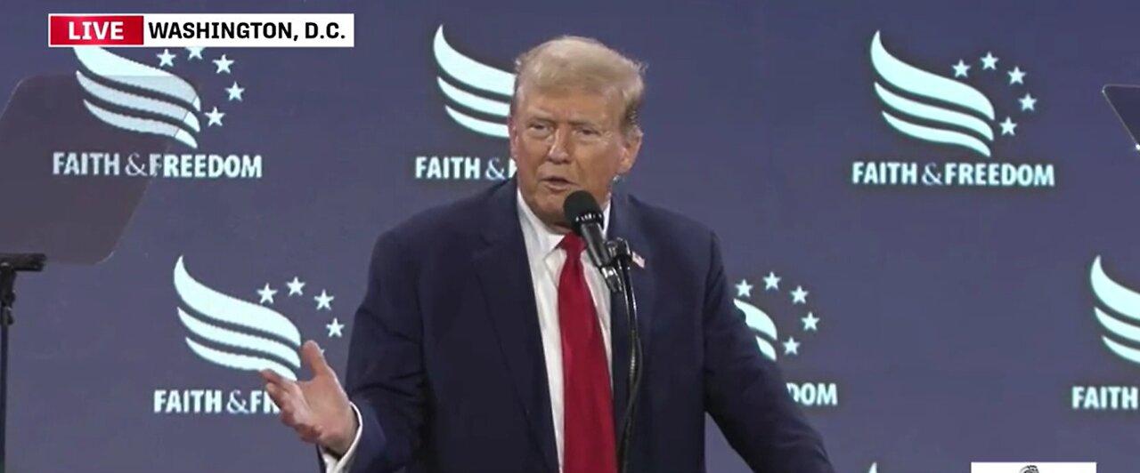 President Donald Trump Keynotes Faith & Freedom Coalition's "Road to Majority" in Wash DC on 6/22/24