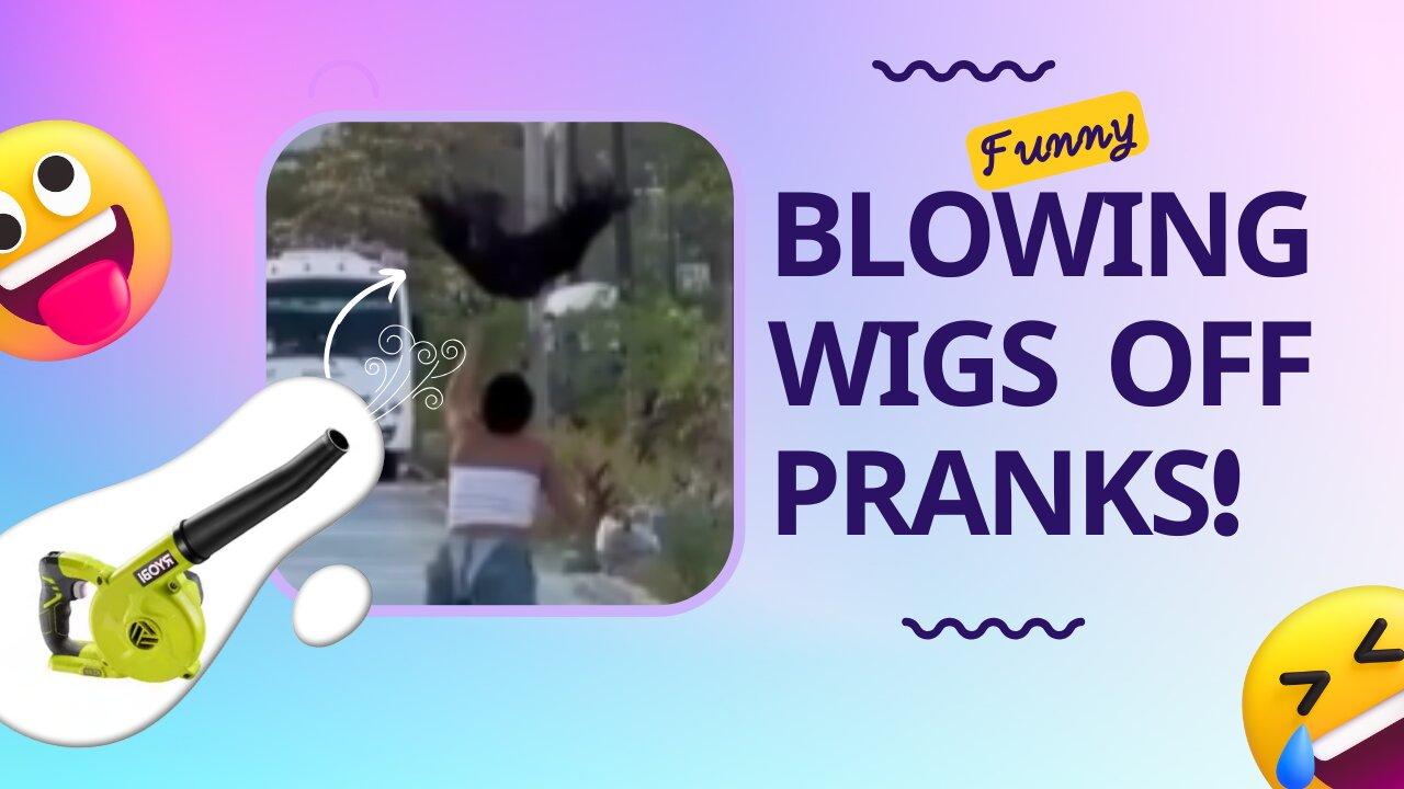 Funny Prank - Blowing wigs off - One News Page VIDEO